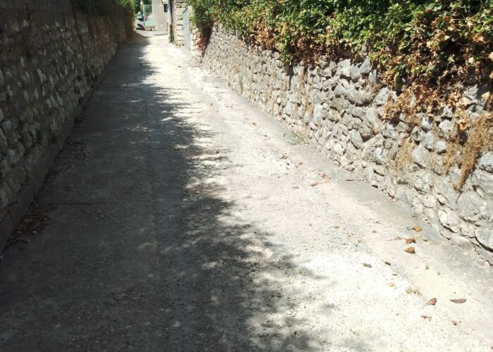 Remise en état de la rue de la calade ciment
