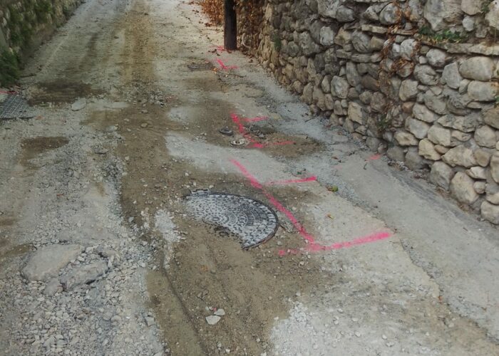 Rue de la calade début des travaux