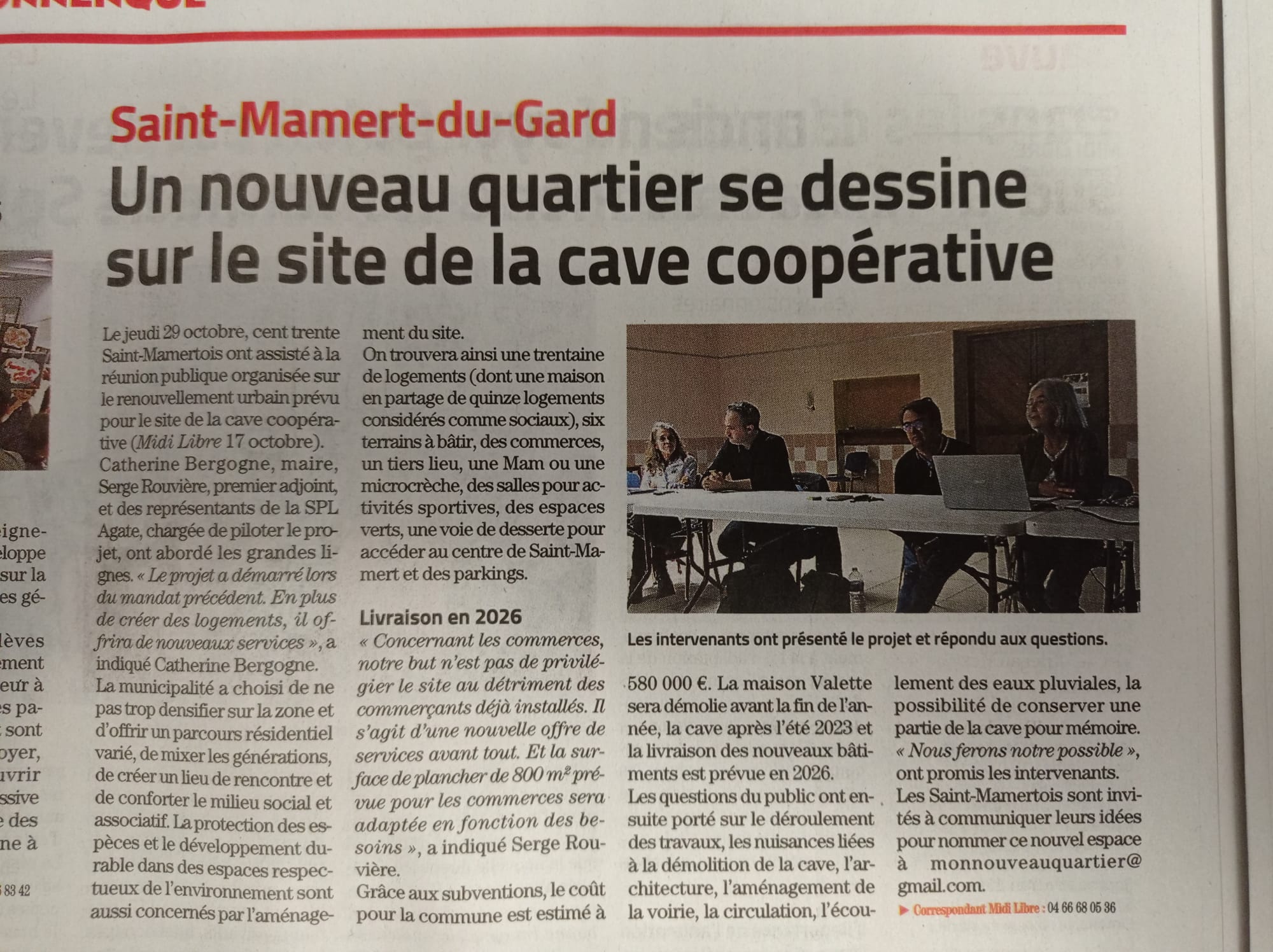 Un nouveau quartier se dessine sur le site de la cave coopérative